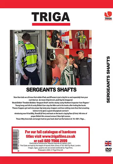 TRIGA FILMS - Sergeants Shafts | STAXUS | DVD(back cover)