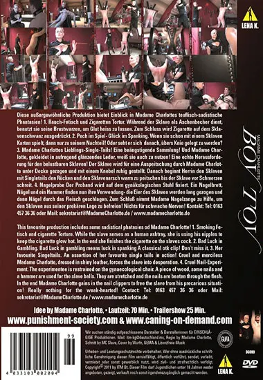 Madame Charlotte Boy Toy | LENA K. | DVD(back cover)