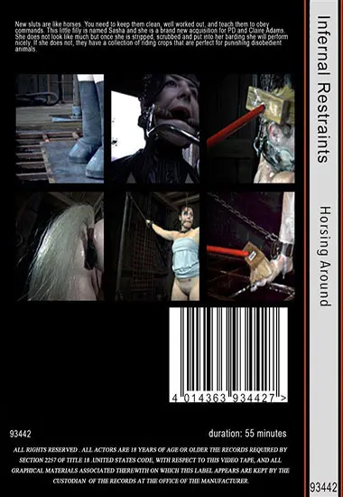 INFERNAL RESTRAINTS - Horsing Around | Belrose | DVD(back cover)