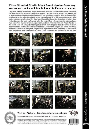 Absolute Subjection | LEZ DOM E. | DVD(back cover)