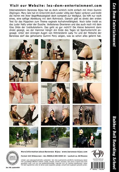 Rubber Doll Boarding School | LEZ DOM E. | DVD(back cover)