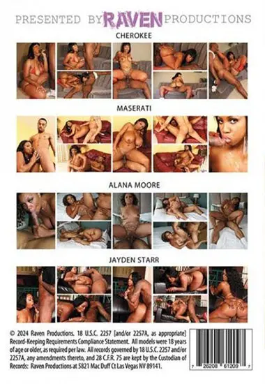 Jizz On My Big Ass 02 | RAVEN PRODUCTIONS | DVD(back cover)