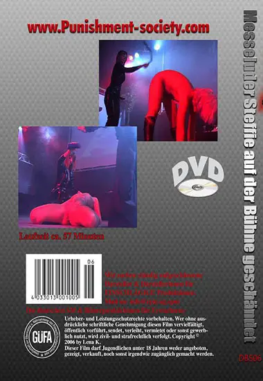 Messeluder Steffie Auf Der Band#252;hne Geschand#228;ndet | LENA K. | DVD(back cover)