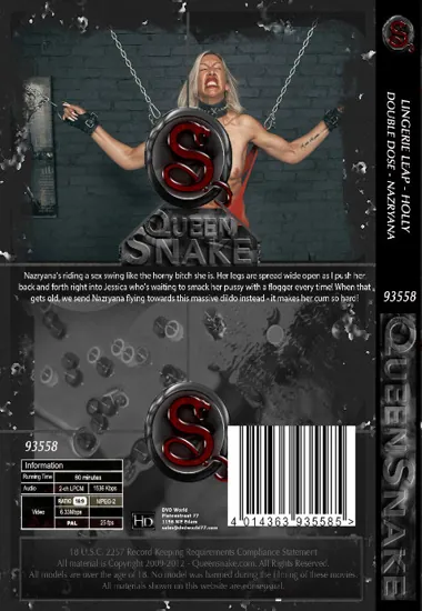 QUEENSNAKE - Lingerie Leap - Holly / Double Dose - Nazryana | BDSM 2 | DVD(back cover)