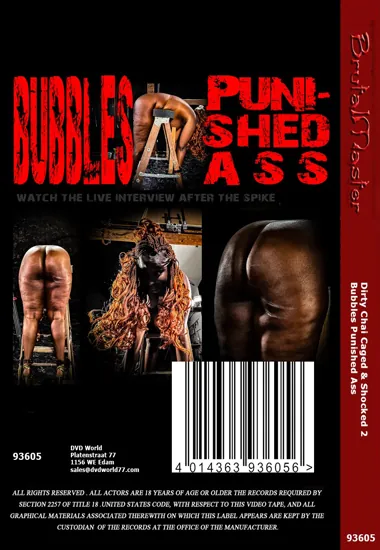BRUTAL MASTER - Dirty Chai Caged and Shocked 2 / Bubbles Punished Ass(BDSM 2)(back cover)