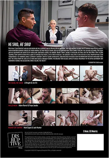 He Said, He Said | Disruptive Films | DVD(back cover)