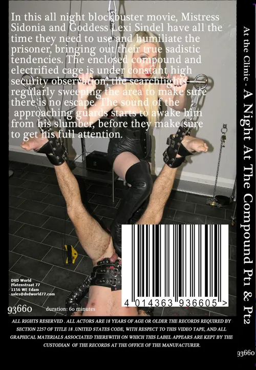 AT THE CLINIC - A Night At The Compound Pt1 and Pt2(BDSM 2)(back cover)