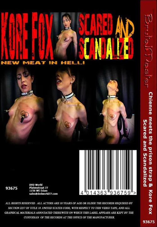 BRUTAL MASTER - Chienne Meets The Prison Strap andamp; Kore Fox Scares And Scandalized | BDSM 2 | DVD(back cover)