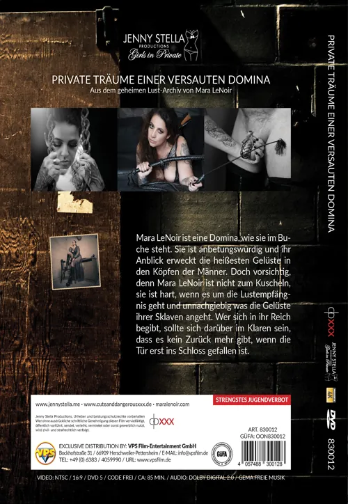 Private Trand#228;ume Einer Versauten Domina(Jenny Stella)(back cover)