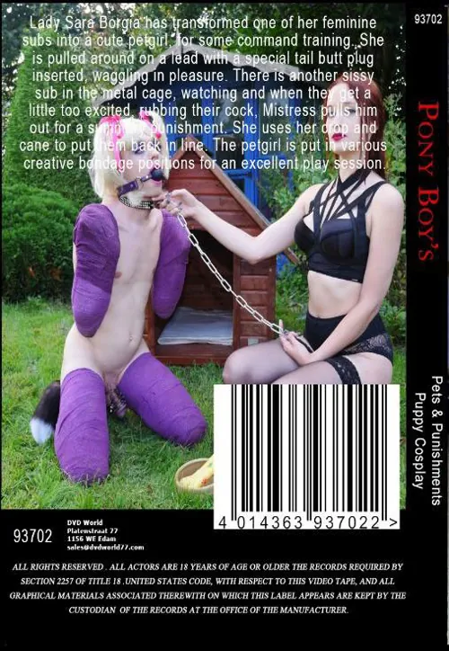 PONYBOYand#180;S - Pets andamp; Punishments andamp; Puppy Cosplay | BDSM 2 | DVD(back cover)