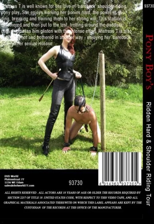 PONYBOYand#180;S - Ridden Hard andamp; Shoulder Riding Tour(BDSM 2)(back cover)