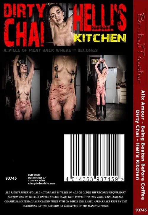 BRUTAL MASTER - Alix Amour - Being Beaten Bevore Coffee / Dirty Chai - Helland#180;s Kitchen(BDSM 2)(back cover)