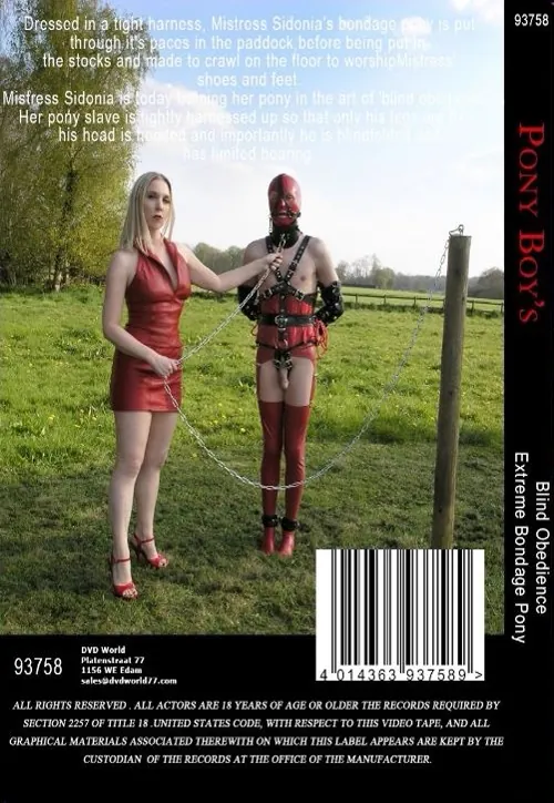 PONYBOYand#180;S - Blind Obedience andamp; Extreme Bondage Pony(BDSM 2)(back cover)