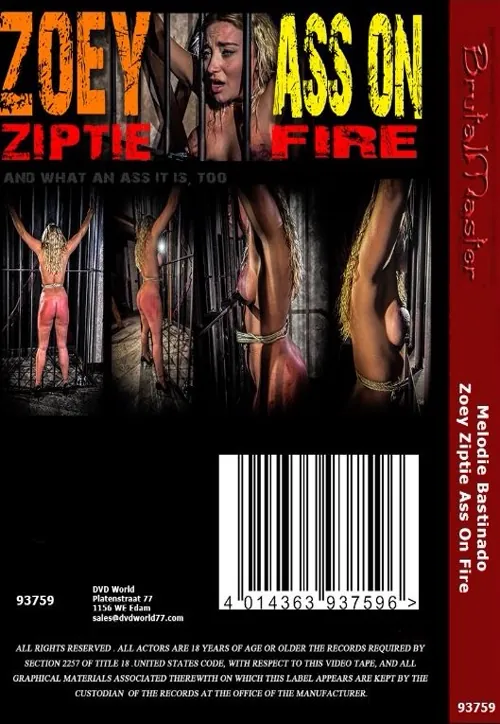 BRUTAL MASTER - Melodie Bastinado / Zoey Ziptie Ass On Fire(BDSM 2)(back cover)