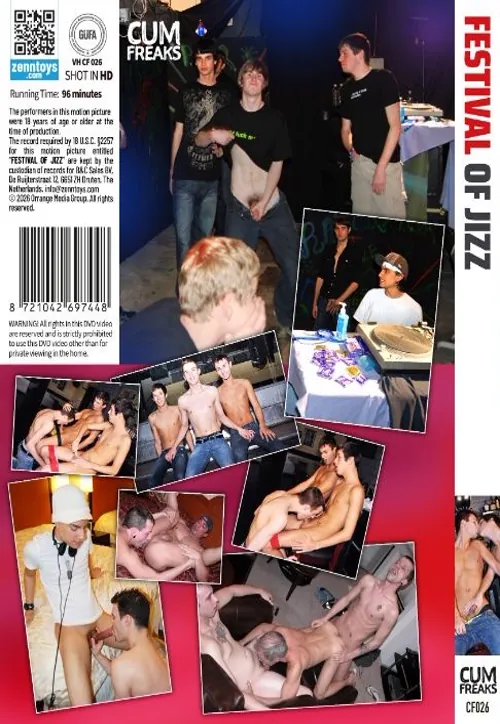 Festival Of Jizz | CUM FREAKS | DVD, Download, 4K/HD, VOD(back cover)