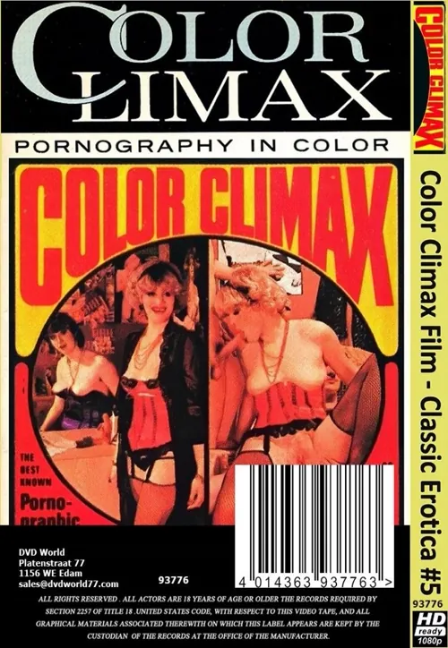 CLIMAX - Color Climax Film - Classic Erotica #5 | Belrose | DVD(back cover)