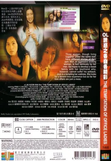 The Temptation Of Office Ladies(Universe Laser)(back cover)