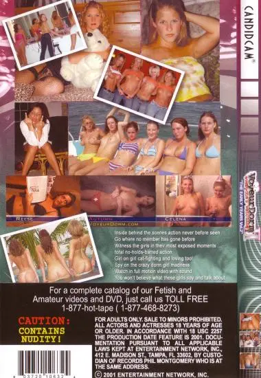 VoyeurDorm Everyone's Watching #2 | CandidCam | DVD(back cover)