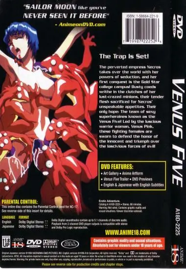 Venus Five | A18(back cover)