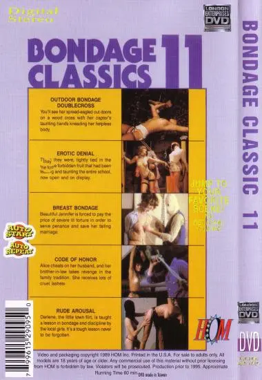 BONDAGE CLASSICS #11 | Leisure Time | DVD(back cover)