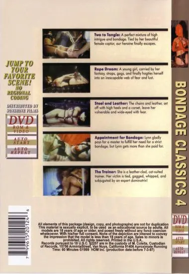 BONDAGE CLASSICS #04(Leisure Time) at sexvideoall.com(back cover)