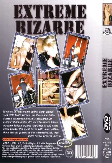 EXTREME BIZARRE | Erotic Entertainment | DVD(back cover)