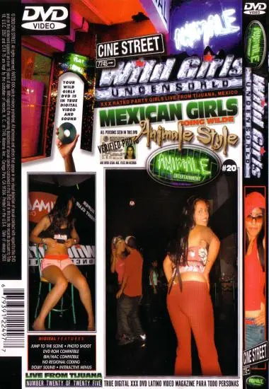 Mexican Girls Going Wilde 'Animale Style' #20 | Cine Street | DVD(back cover)