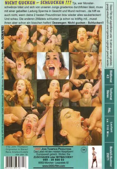 Nicht gucken - Schlucken !!!(GGG) at sexvideoall.com(back cover)