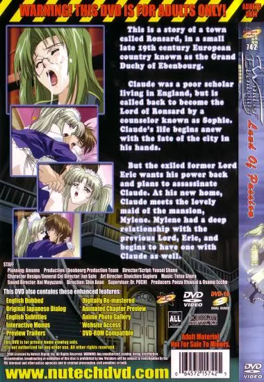 Wind Of Ebenbourg Vol 1 - Land Of Passion | NuTech Digital(back cover)