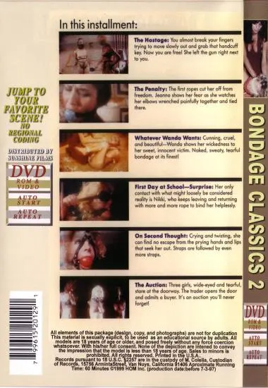 BONDAGE CLASSICS 02(Sunshine) at sexvideoall.com(back cover)