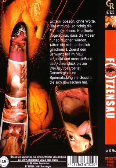 Fotzensau | GR Video | DVD(back cover)