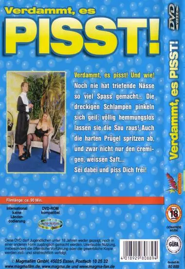 Verdammt, es PISST! | Magmafilm(back cover)