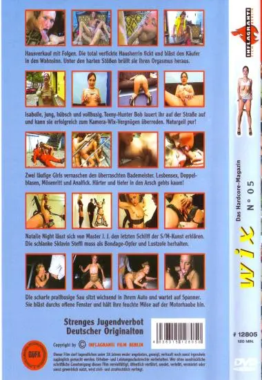 Wix das hardcore-Magazin No.5 | Inflagranti | DVD(back cover)