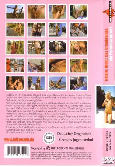 Natalie Night: Das Urlaubsvideo... die Pornostar Privat! 1(Inflagranti)(back cover)