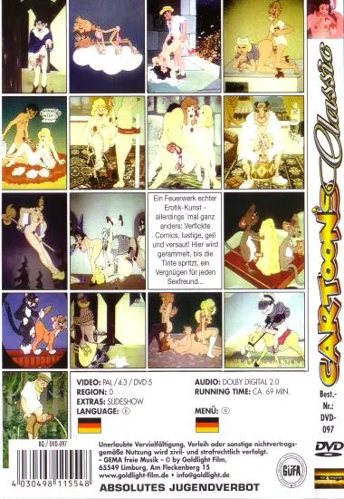 Cartoons Classic | Erotic Entertainment(back cover)