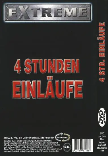 Einläufe | Erotic Entertainment(back cover)