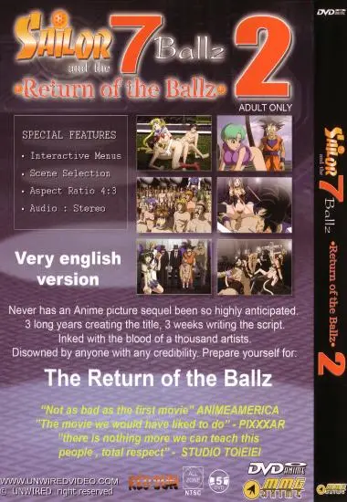 Sailor and the 7 Ballz Vol.2 | Anime- MMG(back cover)
