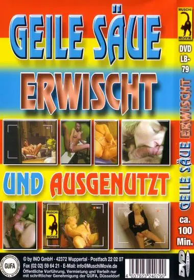 Geile Säue Erwischt | Muschi | DVD(back cover)
