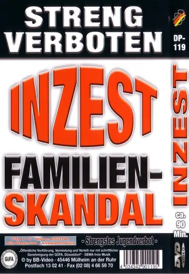 Inzest Familien-Skandal | BB-Video | DVD, Download, VOD(back cover)