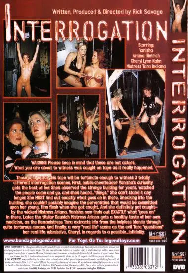 Interrogation(Noose Video) at sexvideoall.com(back cover)
