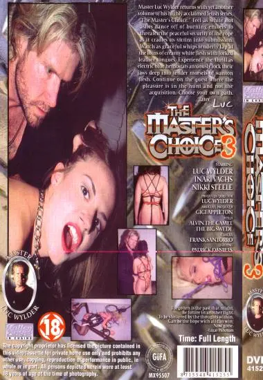 Master´s Choice,the 3(Proprietor) (Download available)(back cover)