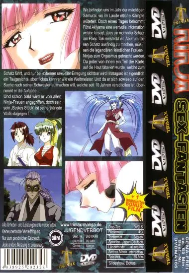 Ninja Sex - Fantasien | Trimax | DVD, Download, VOD(back cover)