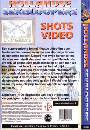 Hollandse Sexbloopers | Shots Video(back cover)