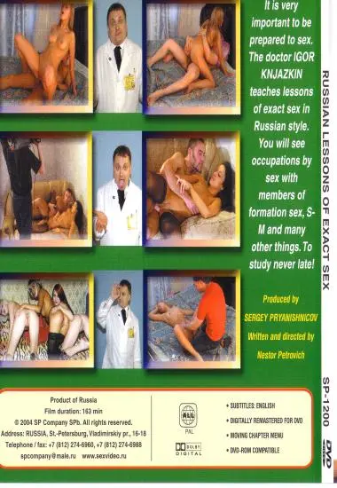 Russian Lessions of Exact Sex | SP Company(back cover)