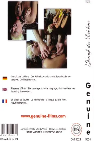 Genuand#223; des Leidens | Genuine(back cover)