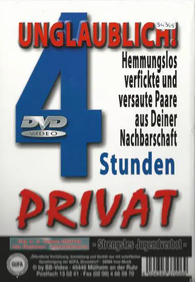 Privat ED-06 | BB-Video | DVD(back cover)