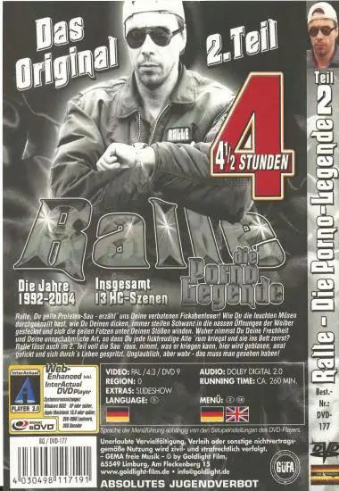 Ralle die Pornolegende 2- Das Original(Goldlight)(back cover)