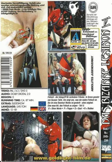 Das bizarre Lexikon Teil 5 -O,P,Q,R | Goldlight | DVD(back cover)