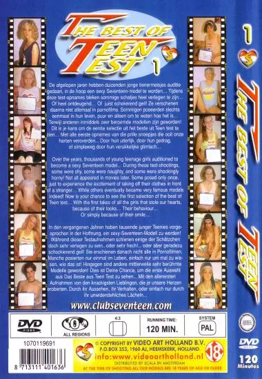 BEST OF TEEN TEST VOL. 01, THE | Video Art(back cover)