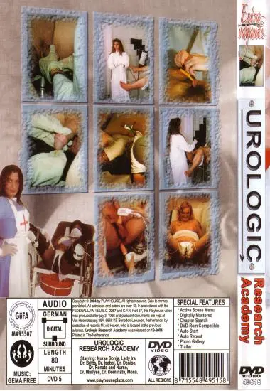 UROLOGIC RESEARCH ACADEMY | Playhouse | DVD, Download, VOD(back cover)